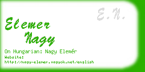elemer nagy business card